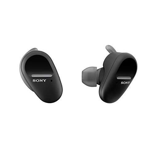 소니 Sony WF-SP800N Truly Wireless Sports In-Ear Noise Canceling Headphones with Mic For Phone Call And Alexa Voice Control, Black