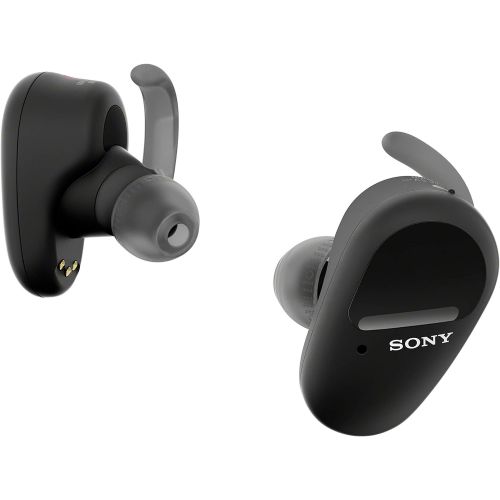 소니 Sony WF-SP800N Truly Wireless Sports In-Ear Noise Canceling Headphones with Mic For Phone Call And Alexa Voice Control, Black