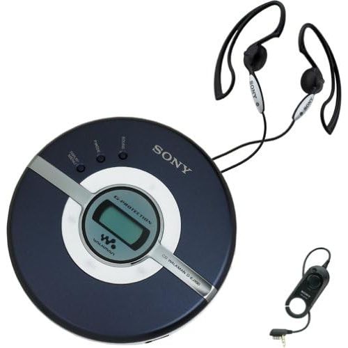 소니 Sony D-EJ100 Walkman Portable CD Player (Blue)