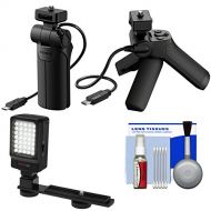 Sony VCT-SGR1 Shooting Grip & Mini Tripod with LED Video Light + Cleaning Kit