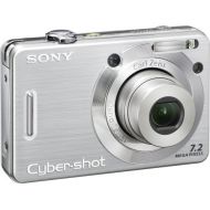 Sony Cybershot DSCW55 7.2MP Digital Camera with 3x Optical Zoom (Silver) (OLD MODEL)