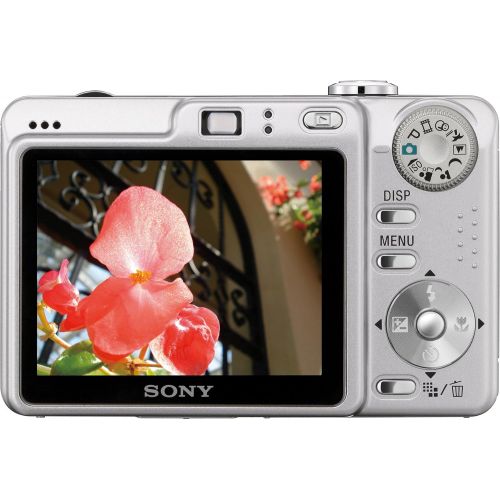 소니 Sony Cybershot DSCW55 7.2MP Digital Camera with 3x Optical Zoom (Silver) (OLD MODEL)