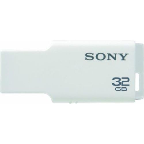소니 Sony 32GB Micro Vault M-Series USB 2.0 Flash Drive, White (USM32GM/W)