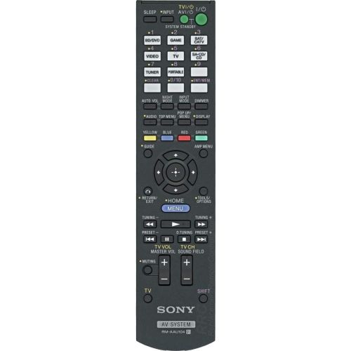 소니 Original Sony RM-AAU104 3D AV Audio Video Receiver Remote Control for Model STR-DH520 (Part No. 1-489-343-11)