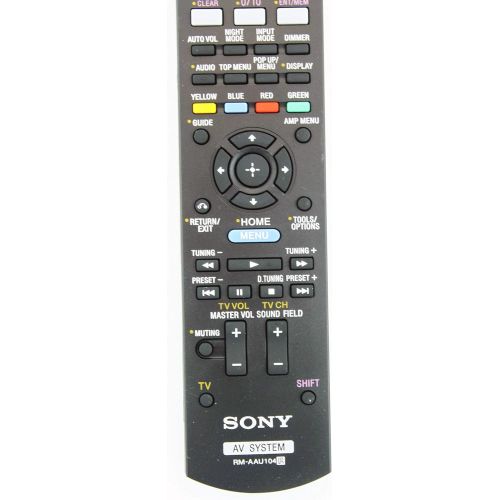 소니 Original Sony RM-AAU104 3D AV Audio Video Receiver Remote Control for Model STR-DH520 (Part No. 1-489-343-11)