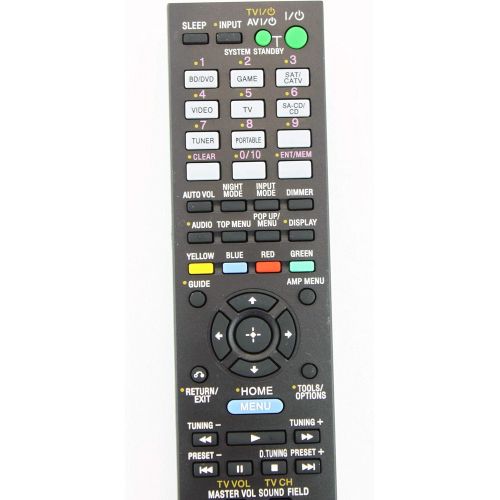 소니 Original Sony RM-AAU104 3D AV Audio Video Receiver Remote Control for Model STR-DH520 (Part No. 1-489-343-11)