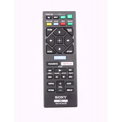 소니 Original Sony RMT-VB100U 4K DVD Blu-Ray Player Remote Control for Models BDP-BX150, BDP-BX350, BDP-BX550, BDP-BX650, BDP-S1500, BDP-S2500, BDP-S2900, BDP-S3500, BDP-S5500, BDP-S650