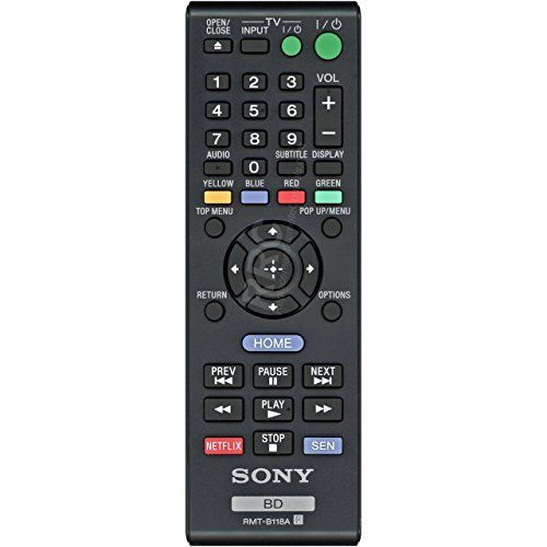 소니 Sony RMT-B118A DVD/ Blu-ray Player Remote Control