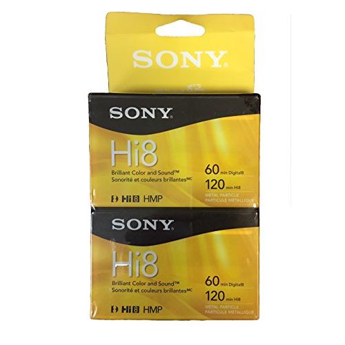 소니 Sony Hi-8 HMPD 120 minute 2-Pack Video Camcorder Cassette Tapes