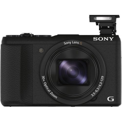 소니 Sony DSC-HX60V/B 20.4 MP Digital Camera with 30x Optical Image Stabilized Zoom, 3 LCD (Black)