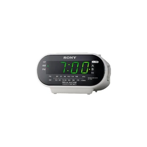 소니 Sony ICF-C318 Automatic Time Set Clock Radio with Dual Alarm (White) (Discontinued by Manufacturer)