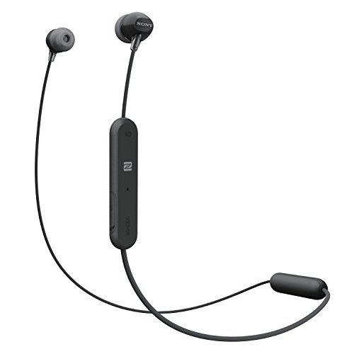 소니 Sony WI-C300 Wireless In-Ear Headphones, Black (WIC300/B)