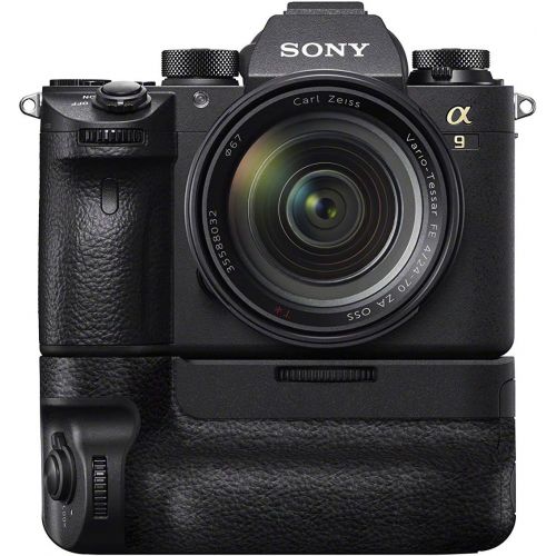 소니 Sony VGC3EM Vertical Grip for a7 III, a7R III, a9 Bundle with Photo Camera Sling Backpack, Rechargeable Battery Pack and All-in-One Cleaning Kit for DSLR