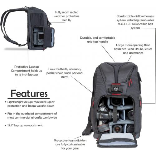 소니 Sony VGC3EM Vertical Grip for a7 III, a7R III, a9 Bundle with Photo Camera Sling Backpack, Rechargeable Battery Pack and All-in-One Cleaning Kit for DSLR