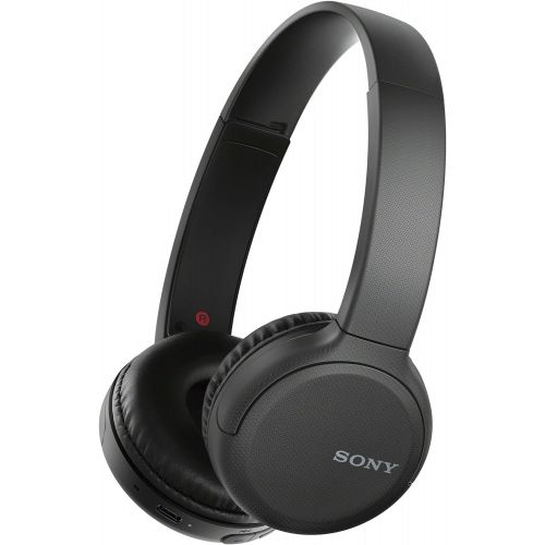 소니 Sony WH-CH510 Wireless On-Ear Headphones (Black) with USB Bluetooth Dongle Adapter Bundle (2 Items)