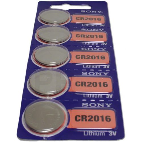 소니 Sony CR2016 3 Volt Lithium Manganese Dioxide Batteries, Genuine Sony Blister Packaging (100 Pieces)