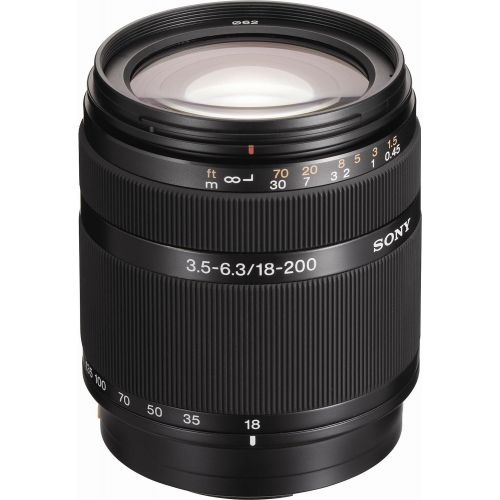 소니 Sony DT 18-200mm f/3.5-6.3 Aspherical ED High Magnification Zoom Lens for Sony Alpha Digital SLR Camera