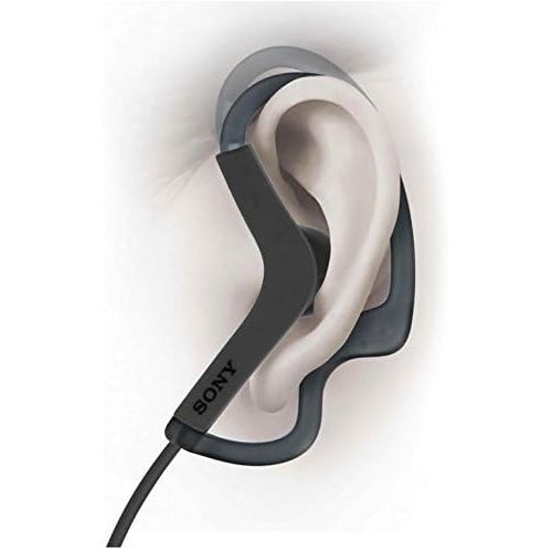 소니 Sony Extra Bass Active Sports in Ear Ear Bud Over The Ear Splashproof Premium Headphones a Built-in mic Hands-Free Calls Dark Gray (Limited Edition)