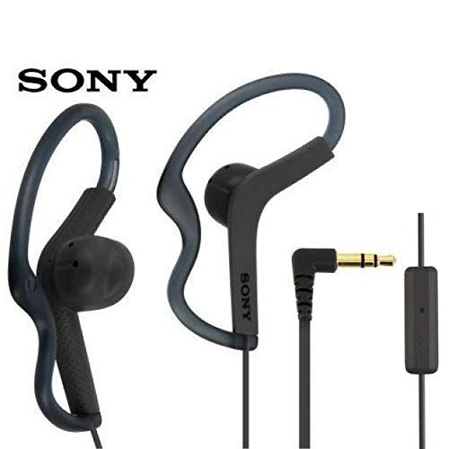 소니 Sony Extra Bass Active Sports in Ear Ear Bud Over The Ear Splashproof Premium Headphones a Built-in mic Hands-Free Calls Dark Gray (Limited Edition)