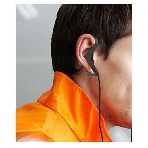 소니 Sony Extra Bass Active Sports in Ear Ear Bud Over The Ear Splashproof Premium Headphones a Built-in mic Hands-Free Calls Dark Gray (Limited Edition)