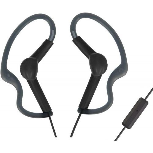 소니 Sony Extra Bass Active Sports in Ear Ear Bud Over The Ear Splashproof Premium Headphones a Built-in mic Hands-Free Calls Dark Gray (Limited Edition)