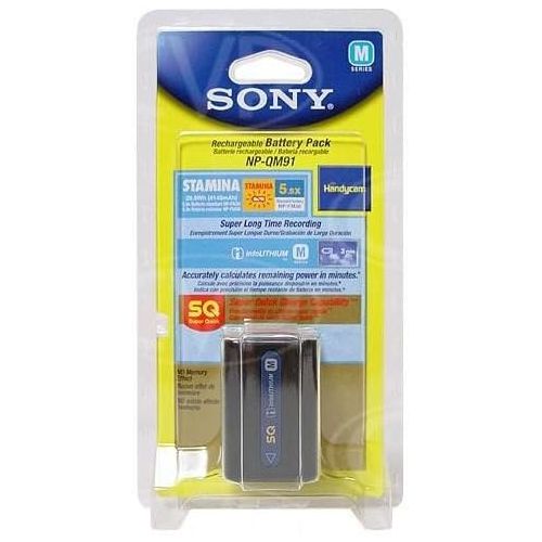 소니 Sony NP-QM91D Lithium-Ion Battery for DCR-DVD101, 201, 301, SR1 & HDR-HC1 Camcorders