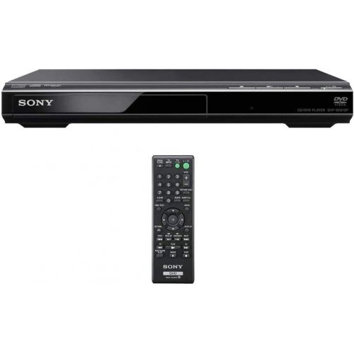 소니 Sony DVPSR210P Progressive Scan DVD Player/Writer, Black with 6ft High Speed HDMI Cable