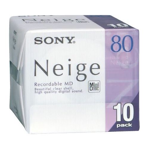 소니 SONY MD80 Minidisc Neige 80 Minute Pack 10