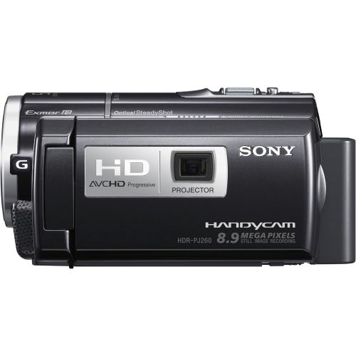 소니 Sony HDRPJ260V High Definition Handycam 8.9 MP Camcorder with 30x Optical Zoom, 16 GB Embedded Memory and Built-in Projector (2012 Model)