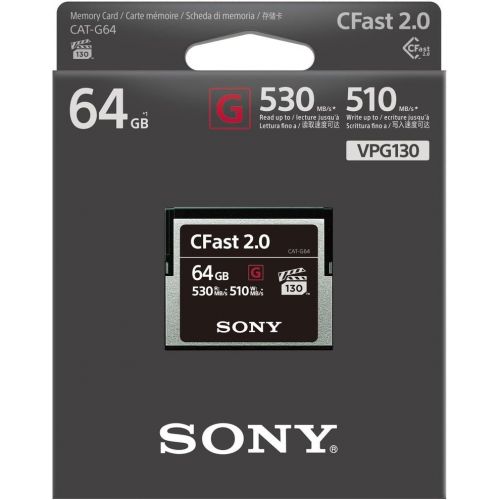 소니 Sony CAT-G64 64GB High Performance CFast G Series 2.0 Memory Card