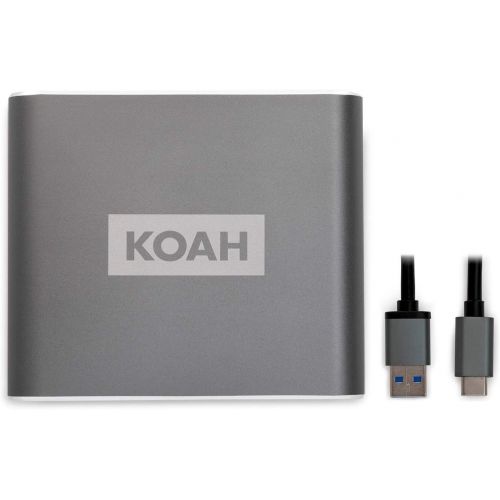 소니 Sony 240GB XQD G Series Memory Card with Koah Pro USB 3.1 Type-C XQD Compact Aluminum Card Reader Bundle (2 Items)