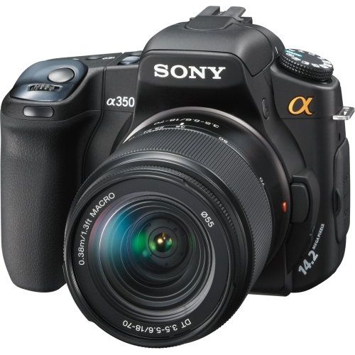 소니 Sony Alpha DSLRA350K 14.2MP Digital SLR Camera with Super SteadyShot Image Stabilization DT 18-70mm f/3.5-5.6 Zoom Lens