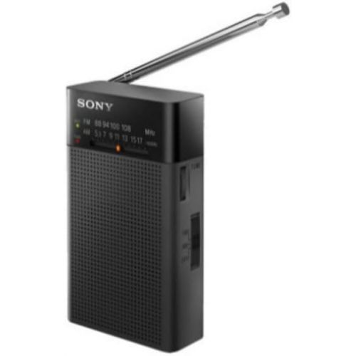 소니 Sony ICFP27 Portable AM/FM Radio with Speaker with Knox Gear Travel and Storage Case (2 Items)