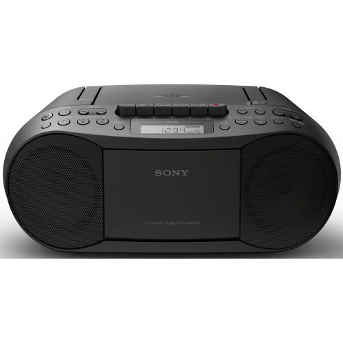 소니 Sony Portable Full Range Stereo Boombox Sound System with MP3 CD Player, AM/FM Radio, 30 Presets, Headphone and AUX Jack - Bonus DB Sonic CD Head Cleaner