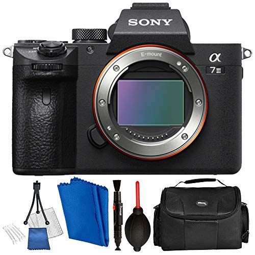 소니 Sony Alpha a7 III Full Frame Mirrorless Digital Camera (Body Only) ILCE7M3/B - Bundle Kit