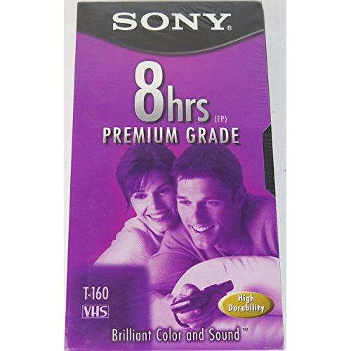 소니 Sony T-160 Premium Grade VHS Tapes - 10 Pack