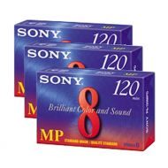 Sony Camcorder Cassettes 120 Minute, 8mm (3-Pack) (Discontinued by Manufacturer)