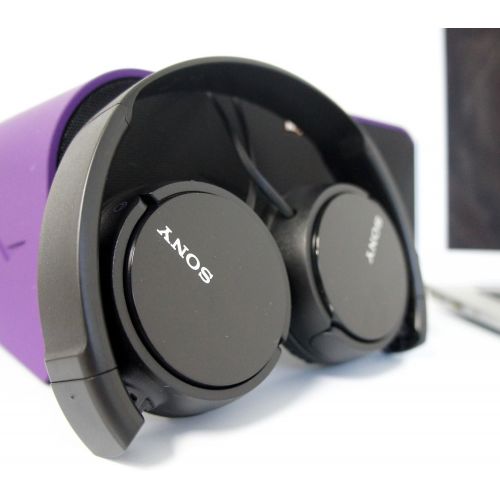 소니 Sony ZX110 Over-Ear Dynamic Stereo Headphones (Black)