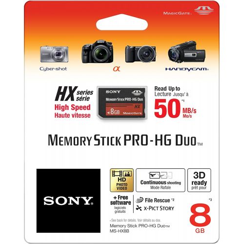 소니 Sony 8 GB PRO-HG Duo HX Memory Stick MSHX8B (Black)