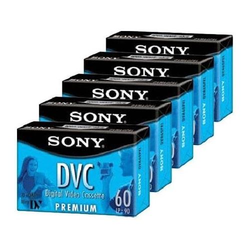 소니 Sony DVM60PRL Premium MiniDV 60min Data Tape Cartridge 5 Pac