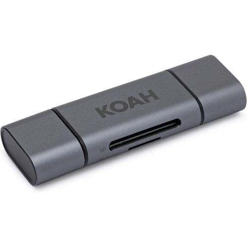 소니 Sony 256GB E-Series High Speed SD Card (2-Pack) with Koah Pro Card Reader and Rugged Memory Card Storage Case Bundle (3 Items)