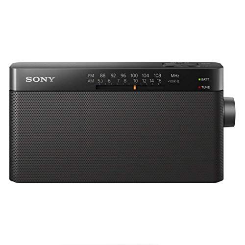 소니 Sony ICF-306 Portable AM/FM Radio - Black
