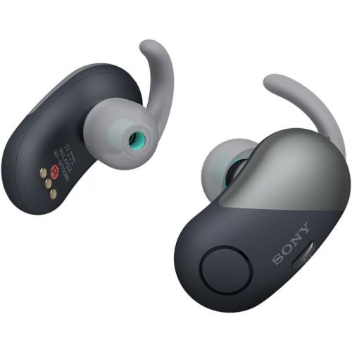 소니 SONY SP700N Truly Wireless Noise Canceling Sports in-Ear Headphones Black International Version Seller Warranty