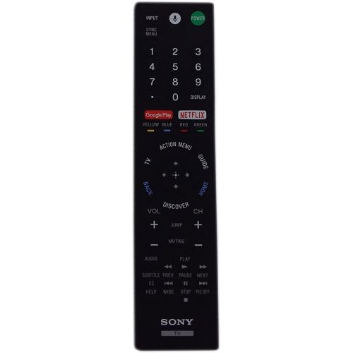 소니 Genuine Sony RMF-TX201U for Smart TV LED 4K Ultra HDTV Remote Control for Sony Television with Google Play and Netflix