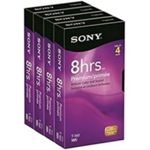 소니 Sony 4T160VF 160-Minute VHS 4-Brick