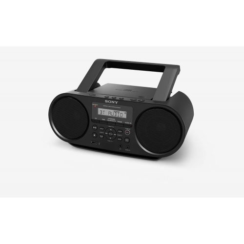 소니 Sony ZSRS60BT CD Boombox with Bluetooth and NFC (Black) with Kodak 32GB USB 2.0 Flash Drive and Batteries (2) 4-Pack Bundle (4 Items)