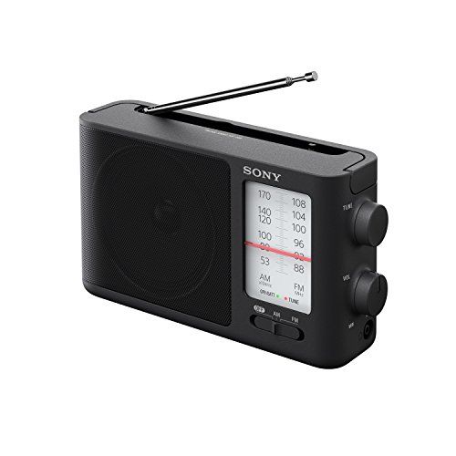 소니 Sony ICF-506 Analog Tuning Portable FM/AM Radio, Black, 2.14 lb