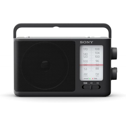 소니 Sony ICF-506 Analog Tuning Portable FM/AM Radio, Black, 2.14 lb