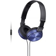 Sony Foldable Headphones with Smartphone Mic and Control - Metallic Blue