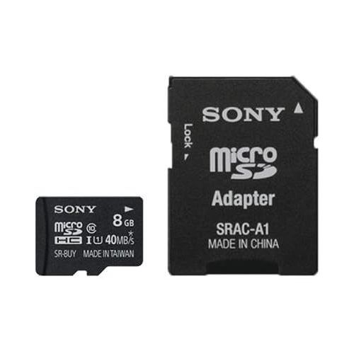 소니 Sony 8GB Class 10 Micro SDHC R40 Memory Card (SR8UYA/TQMN) (OLD MODEL)